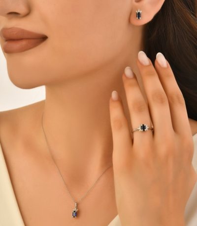 renkli pırlanta 3'lü set